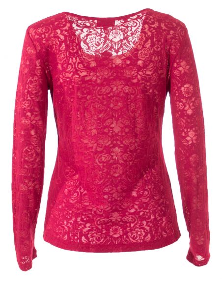 Camiseta 60% algodon 40% poliester devore cuello redondo