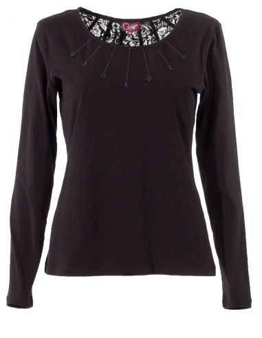 Camiseta 97% algodon 3% elastano cuello redondo