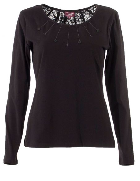 Camiseta 97% algodon 3% elastano cuello redondo