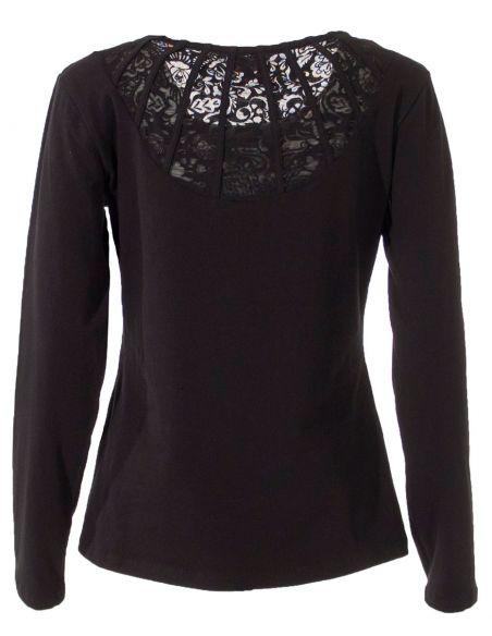 Camiseta 97% algodon 3% elastano cuello redondo