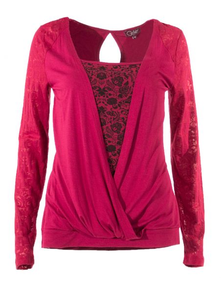 Camiseta 92% viscosa 8% elastano mangas devorees