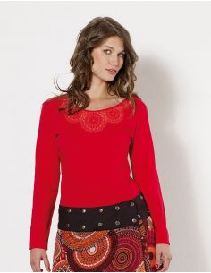 Camiseta 95% algodón 5% elastano mangas largas