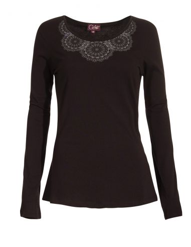 Camiseta 95% algodón 5% elastano mangas largas