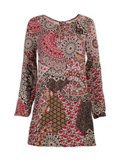 Tunica viscosa estampado camaleón