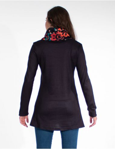 Tunica malla 97% poliester 3% elastano estampado plaza 