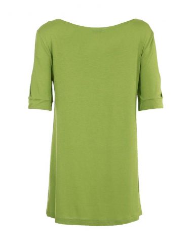 Tunica malla 95% viscosa 5% elastano mangas cortas