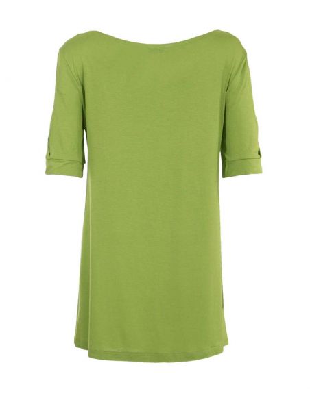 Tunica malla 95% viscosa 5% elastano mangas cortas