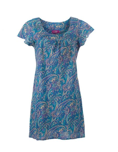 Tunica poliester mangas cortas sari