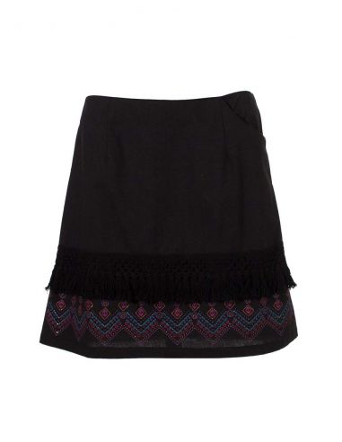 Jupe Coton Avec Franges