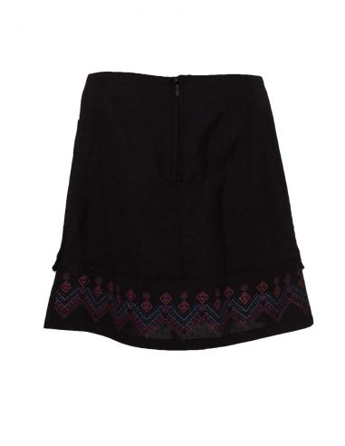 Jupe Coton Avec Franges