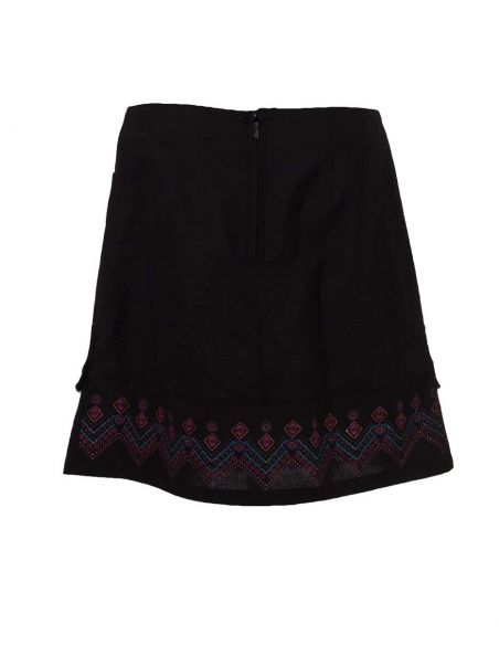 Jupe Coton Avec Franges