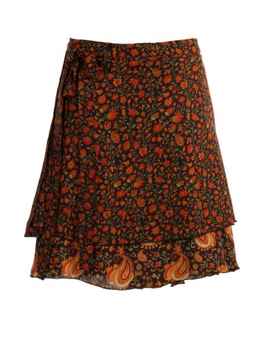 Falda corta poliester cruzada 50 cm