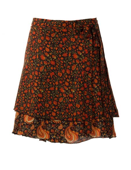 Falda corta poliester cruzada 50 cm