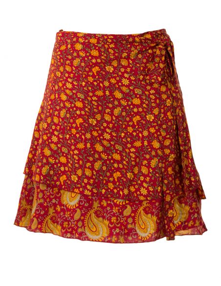 Falda corta poliester cruzada 50 cm