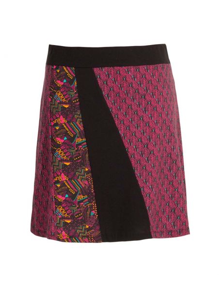 Falda malla 97% algodon 3% elastano mix patch 