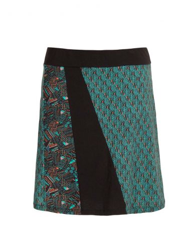 Falda malla 97% algodon 3% elastano mix patch 