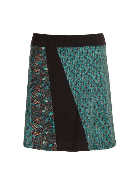 Falda malla 97% algodon 3% elastano mix patch 