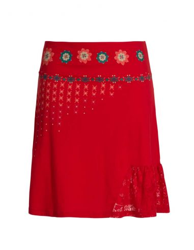 Falda malla 97% algodon 3% elastano banda devore