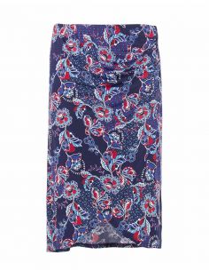 Falda malla 96% poliester 4% elastano estampado miel 2