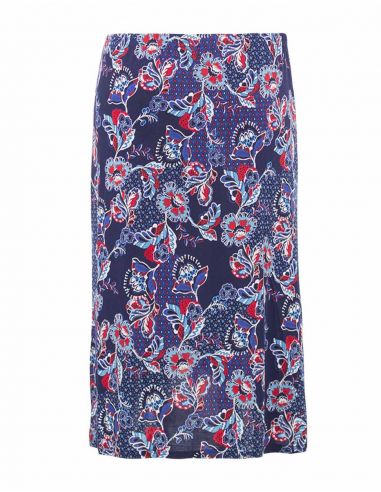 Falda malla 96% poliester 4% elastano estampado miel