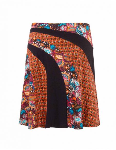 Falda malla 97% algodon 3% elastano con patchs