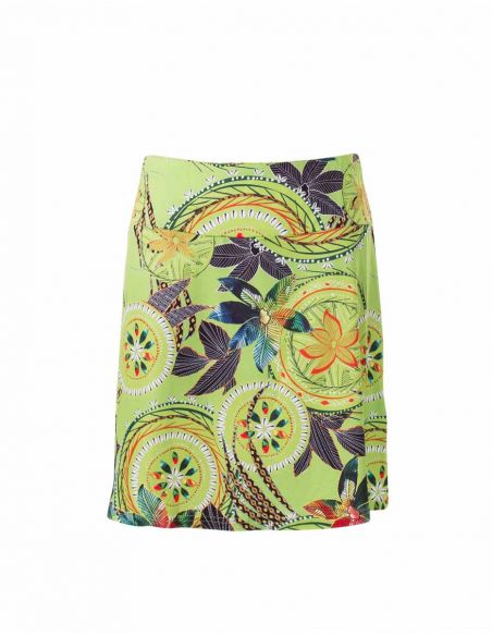 Falda malla 95% poliester 5% elastano estampado monaco