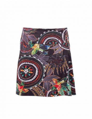 Falda malla 95% poliester 5% elastano estampado monaco