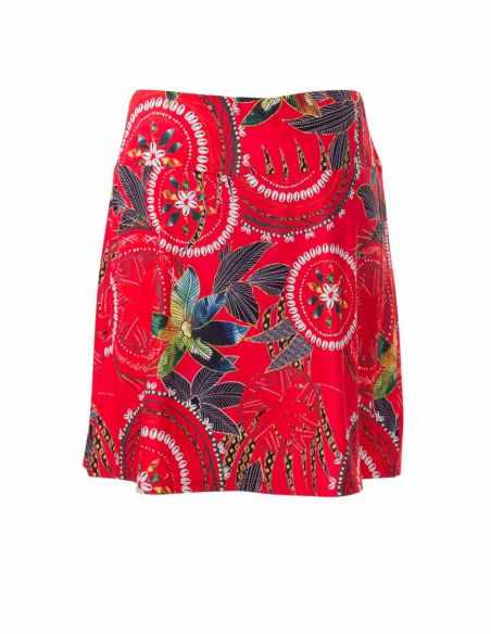 Falda malla 95% poliester 5% elastano estampado monaco