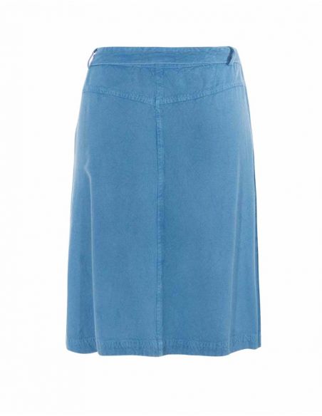 Falda viscosa sw con botones