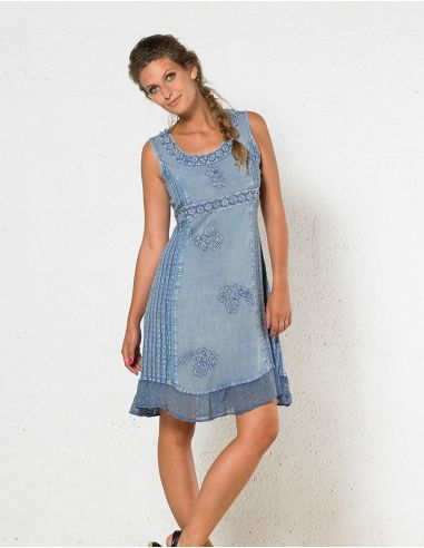 Vestido viscosa sw sin mangas