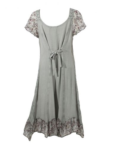 Vestido viscosa sw con bordados