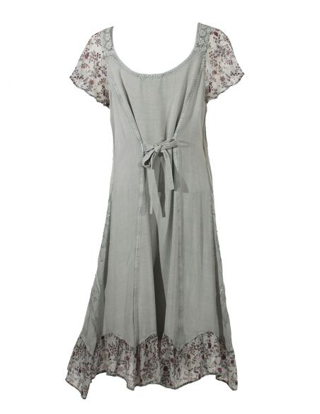 Vestido viscosa sw con bordados