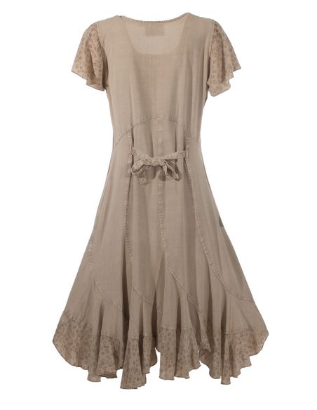 Vestido viscosa sw con bordados