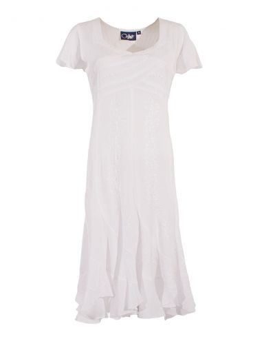 Vestido viscosa sw con bordados