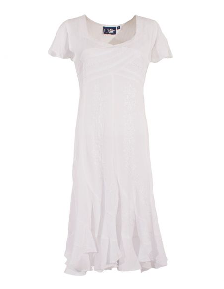 Vestido viscosa sw con bordados