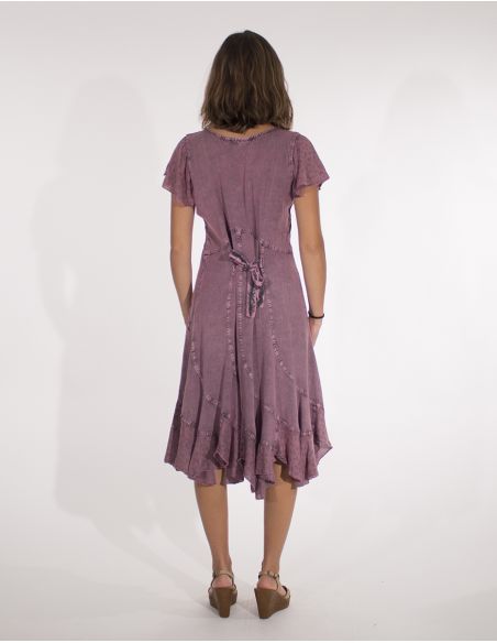 Vestido viscosa sw con bordados