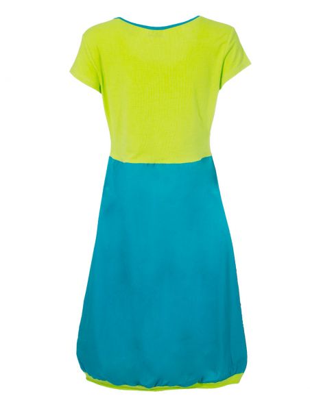 Robe Coton Manches Courtes Motif Place