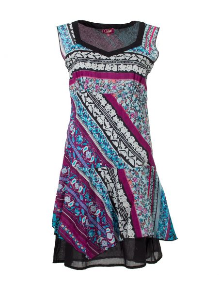 Robe Voile De Coton Doublee