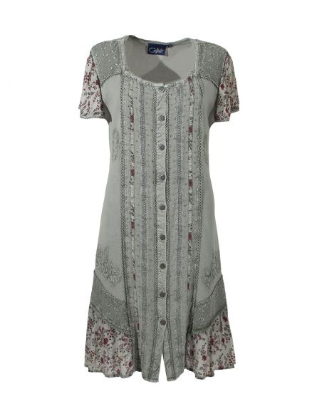 Robe Viscose Ouverte Manches