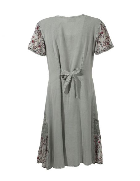 Robe Viscose Ouverte Manches