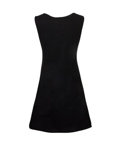 Vestido malla algodon sin mangas bordado