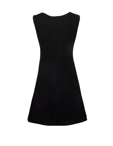 Vestido malla algodon sin mangas bordado