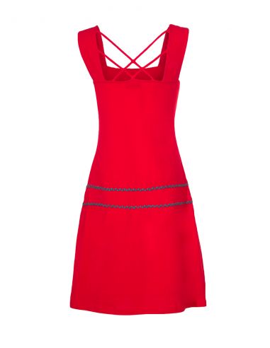 Vestido malla 97% algodon 3% elastano tirantes 