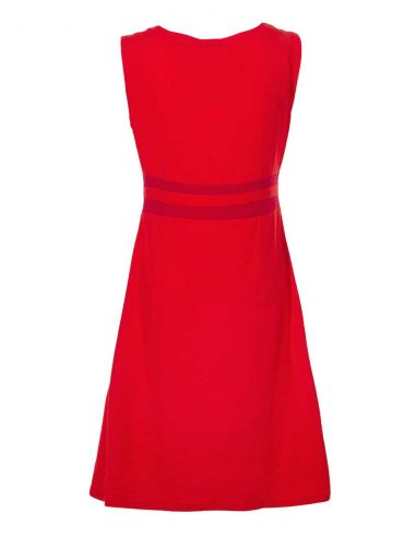 Vestido malla 97% algodon 3% elastano estampado kenya 