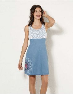 Vestido algodon jean  2