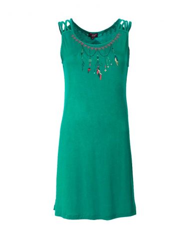 Vestido malla 95% viscosa 5% elastano