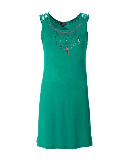 Vestido malla 95% viscosa 5% elastano