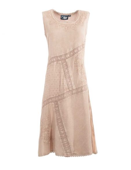 Vestido viscosa sw con bordados