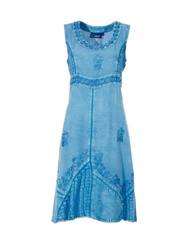 Vestido viscosa sw con bordados