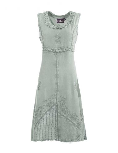 Vestido viscosa sw con bordados